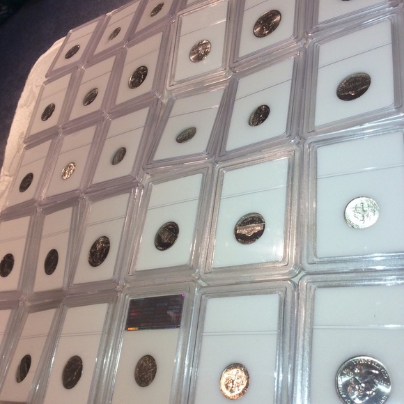 Huge Collection 30 INB Professionally Graded & Slabbed Old 1973 to 2000’s Coins - Picture 10 of 16